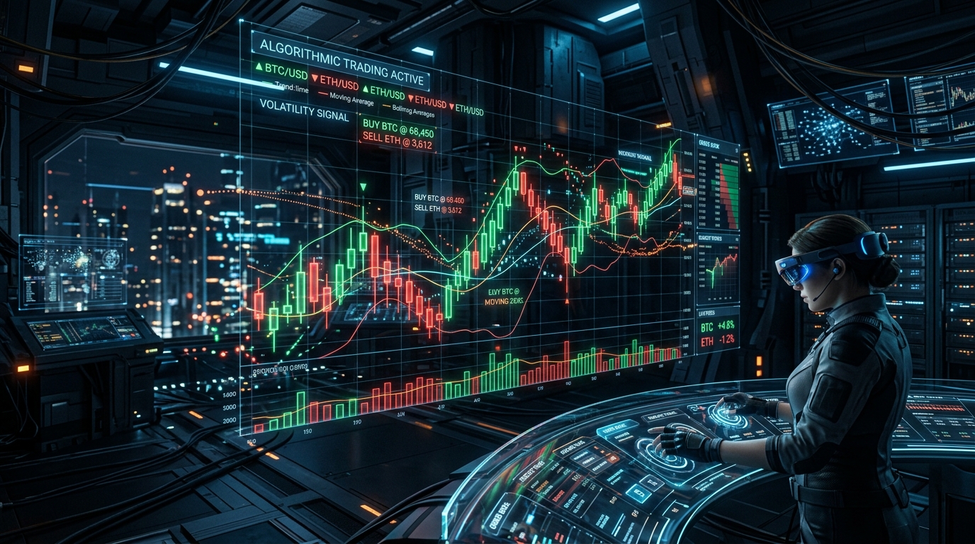 Futuristic Trading Dashboard UI